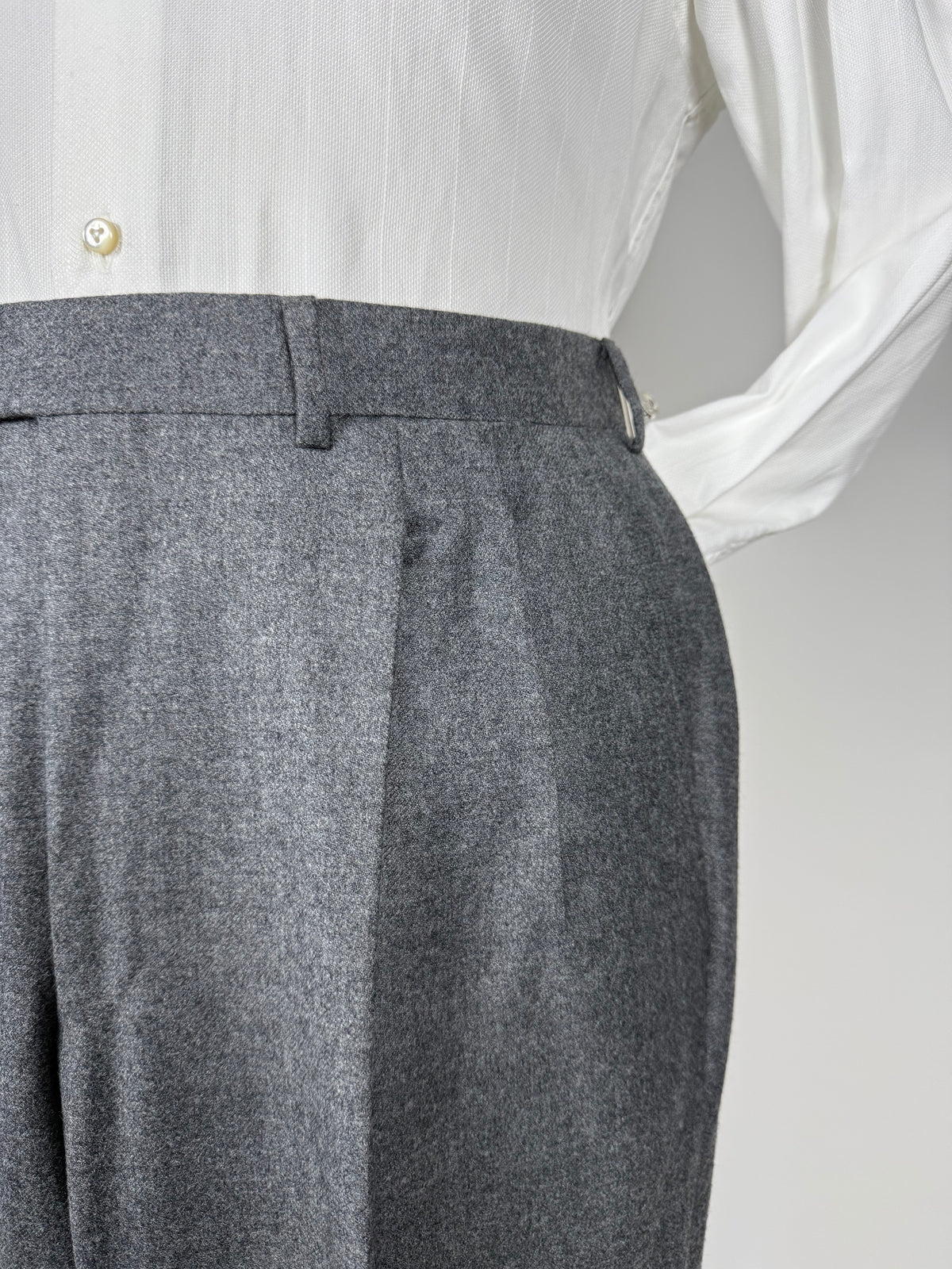 Pantaloni De Paz flanella grigio medio - tg. 50/52