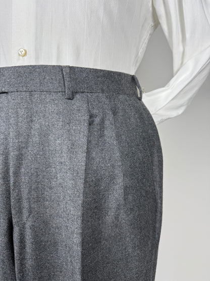 Pantaloni De Paz flanella grigio medio - tg. 50/52