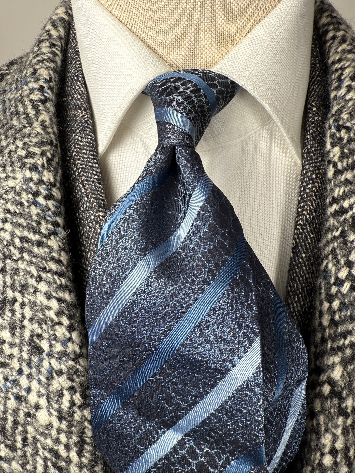 Cravatta Roberto Cavalli jacquard fantasia coccodrillo