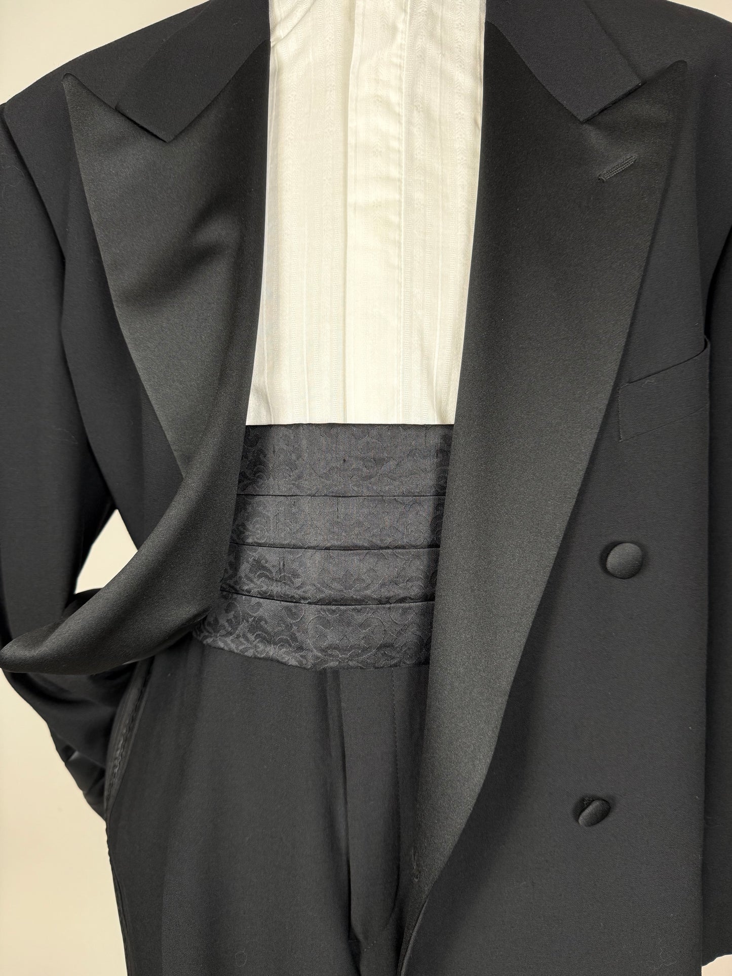 Fascia da smoking Pal Zileri in seta damascata - 113 cm