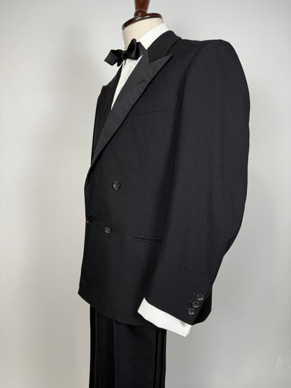 Smoking doppiopetto sartoriale anni ‘50 - tg. 46/48 (pantaloni 44)