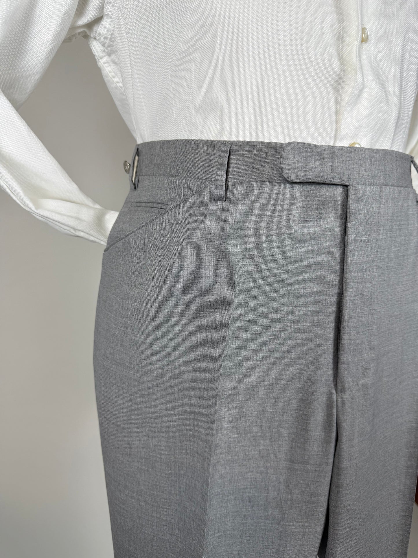 Pantaloni Corneliani fresco lana grigio chiaro - tg. 52