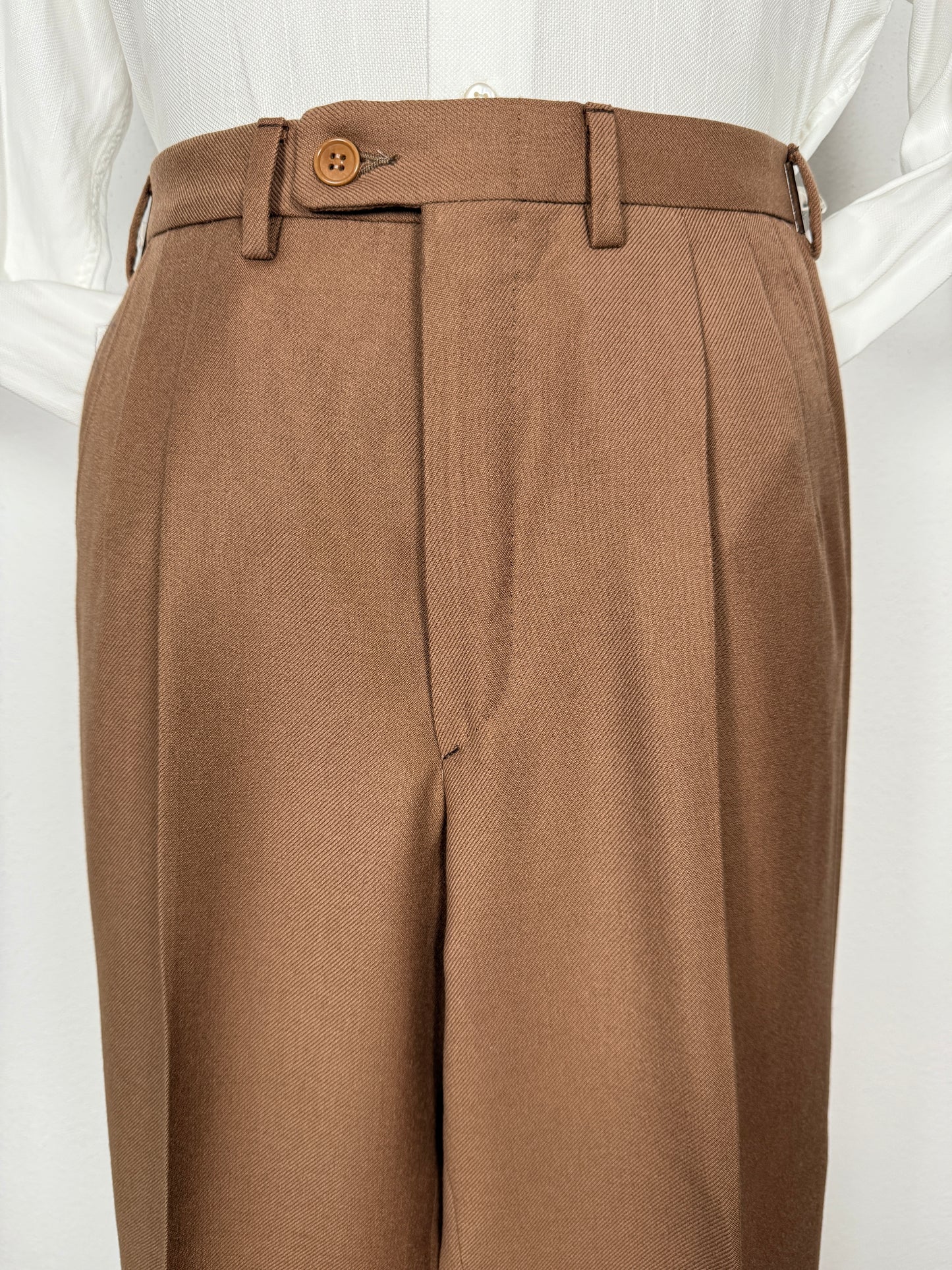 Completo 3 pezzi Marzotto anni ‘70/'80 color cammello (NOS) - tg. 42
