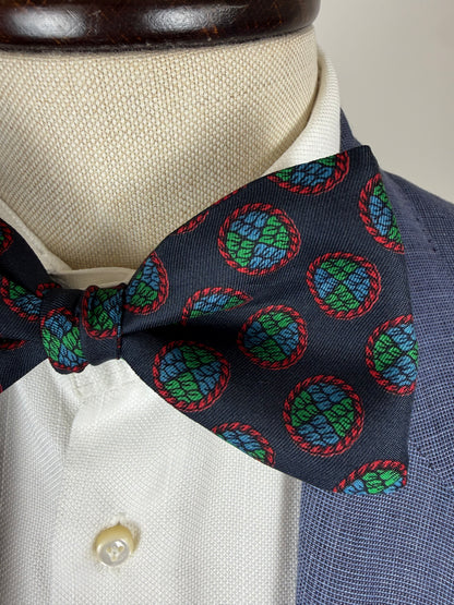 Papillon vintage navy medaglioni