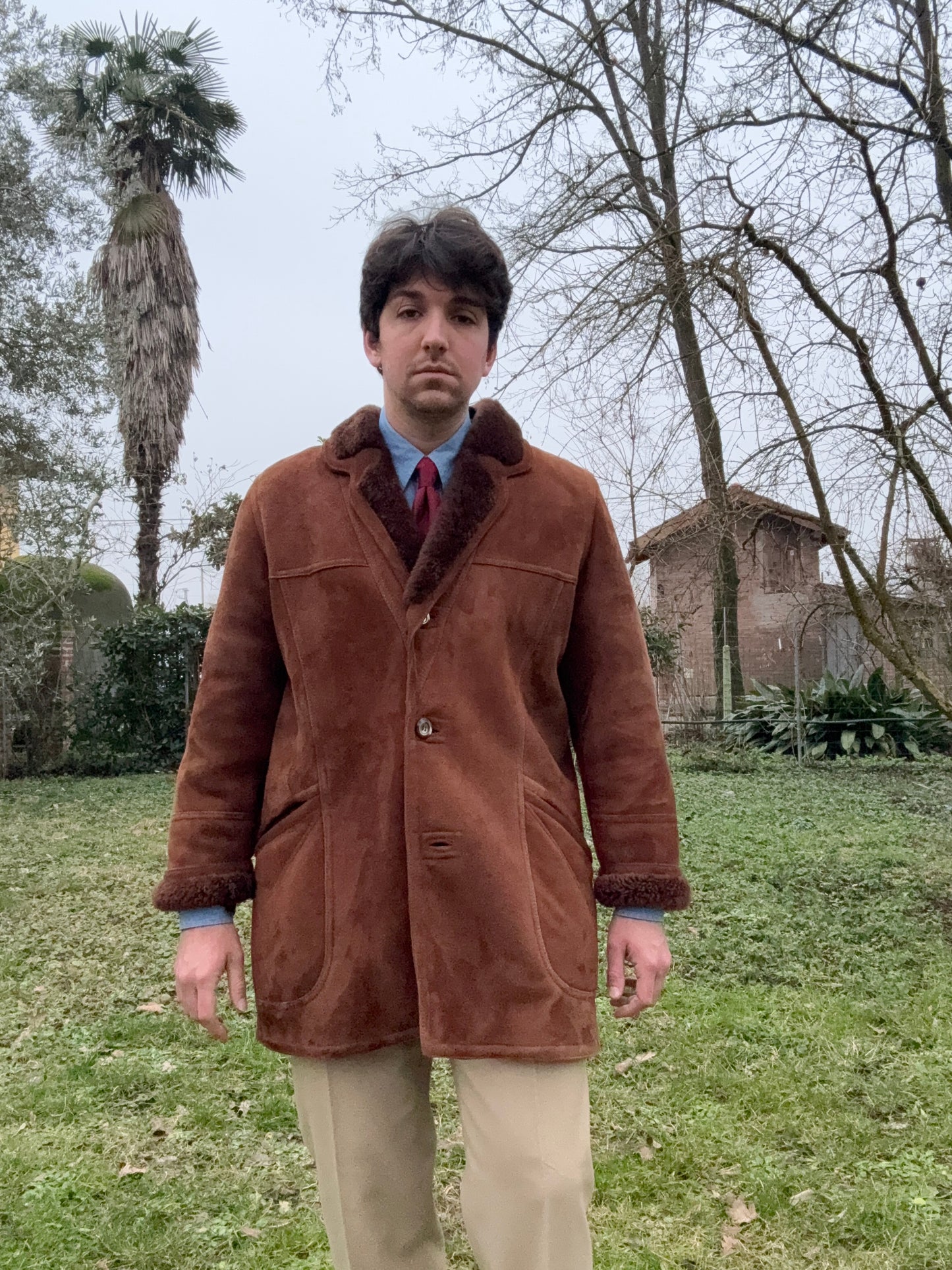 Shearling marrone anni ‘70 - tg. 50-52 (L)