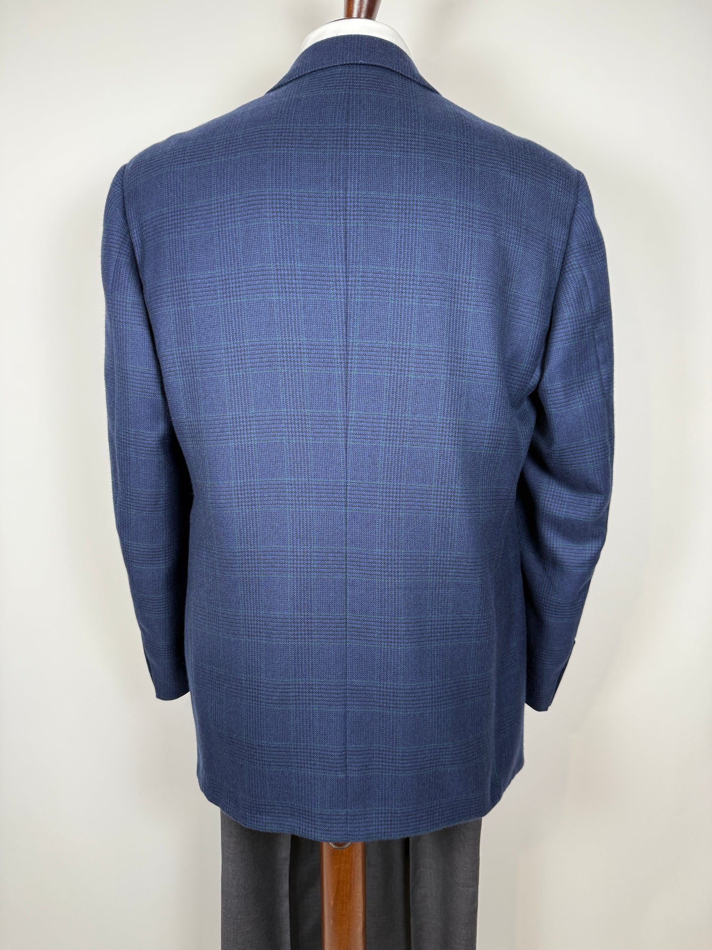 Blazer sartoriale 100% cashmere principe di Galles tessuto Loro Piana - tg. 50/52