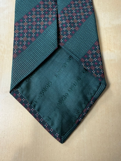 Cravatta Armani righe regimental verde