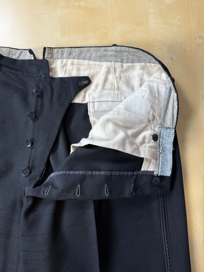 Smoking anni ‘50/‘60 monopetto revers a scialle - tg. 56/58 lunga