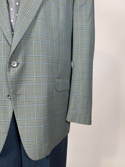 Giacca anni ‘80 fresco lana Galles verde salvia - tg. 58