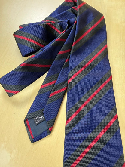 Cravatta De Paz regimental blu verde rosso