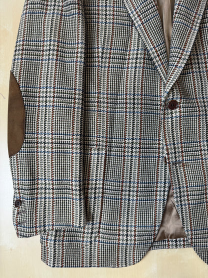 Giacca sartoriale in puro cashmere scozzese principe di Galles - tg. 46