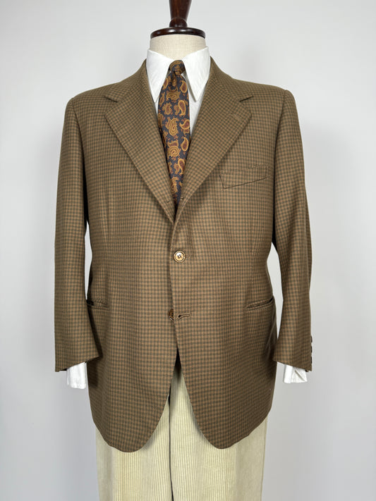 Giacca sartoriale anni ‘50 check - tg. 52 corta