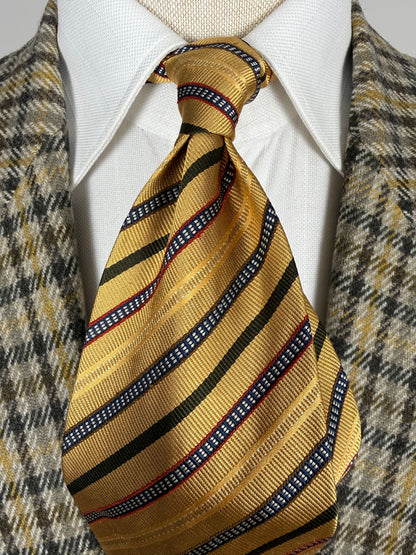 Cravatta Gianfranco Ferrè giallo oro righe