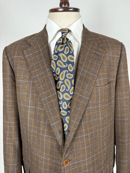 Giacca Cantarelli principe Galles marrone lana e cashmere - tg. 56 drop basso