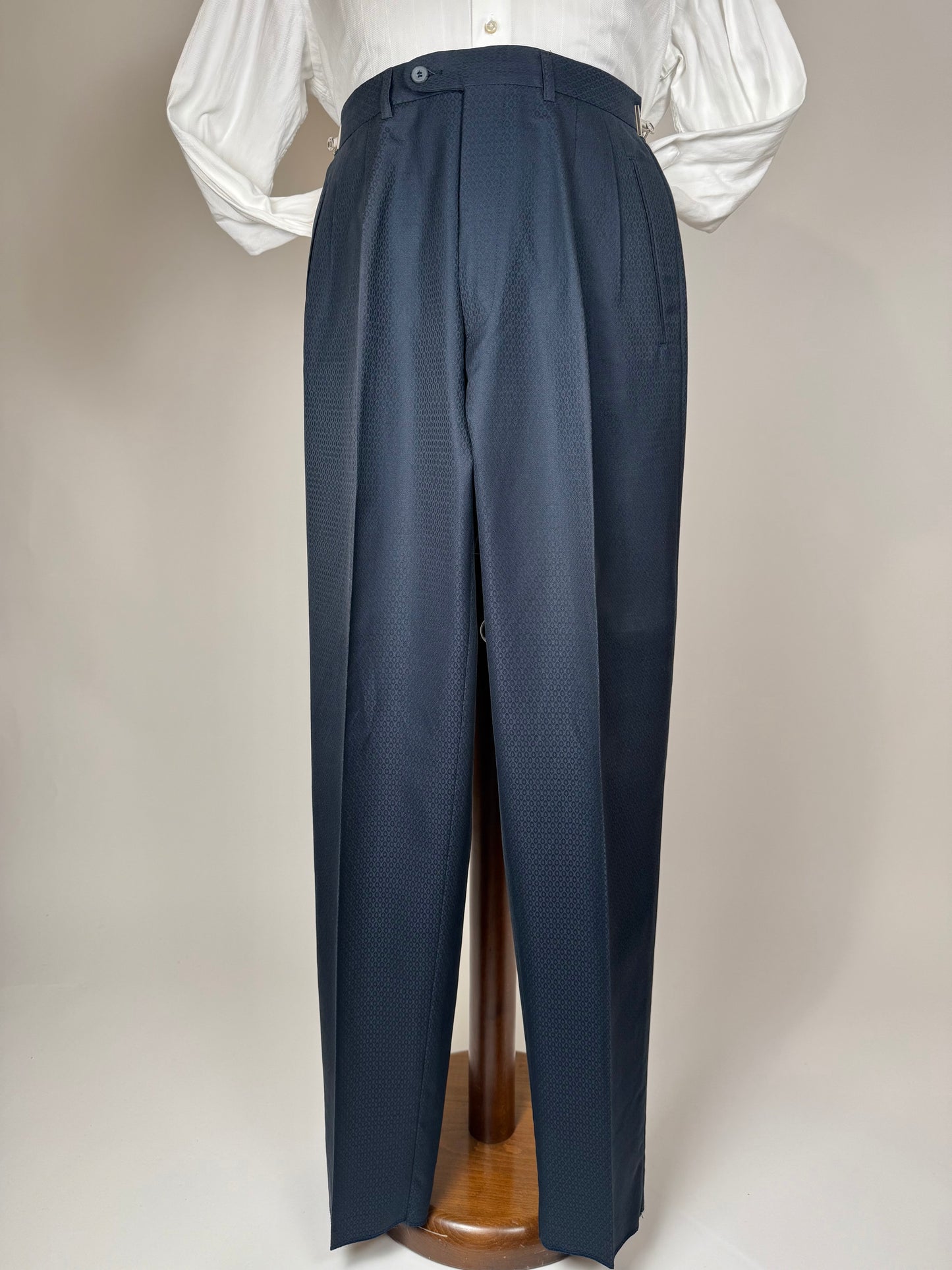 Pantaloni cotone fantasia jacquard anni '80 (NOS) - tg. 44/46