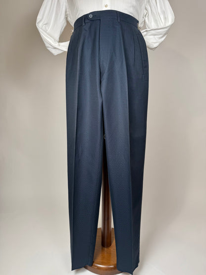 Pantaloni cotone fantasia jacquard anni '80 (NOS) - tg. 44/46