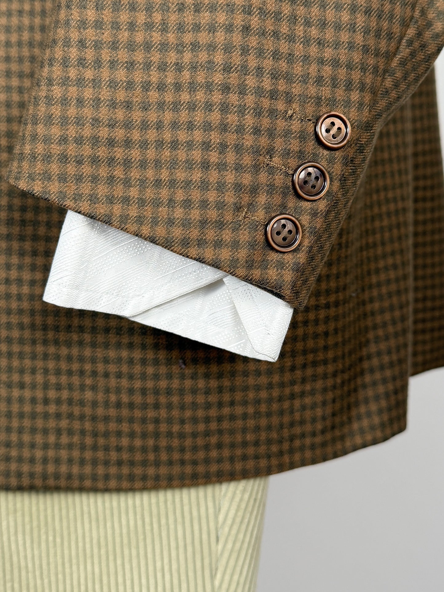 Giacca sartoriale anni ‘50 check - tg. 52 corta