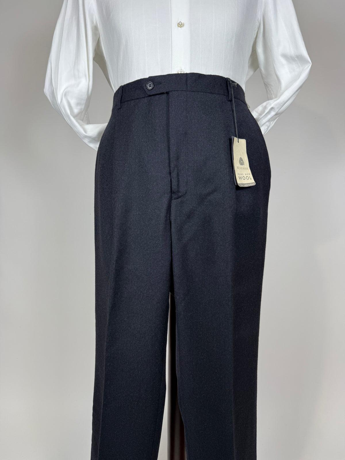 Pantaloni in flanella antracite anni '90 (NOS) - tg. 54
