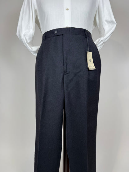 Pantaloni in flanella antracite anni '90 (NOS) - tg. 54