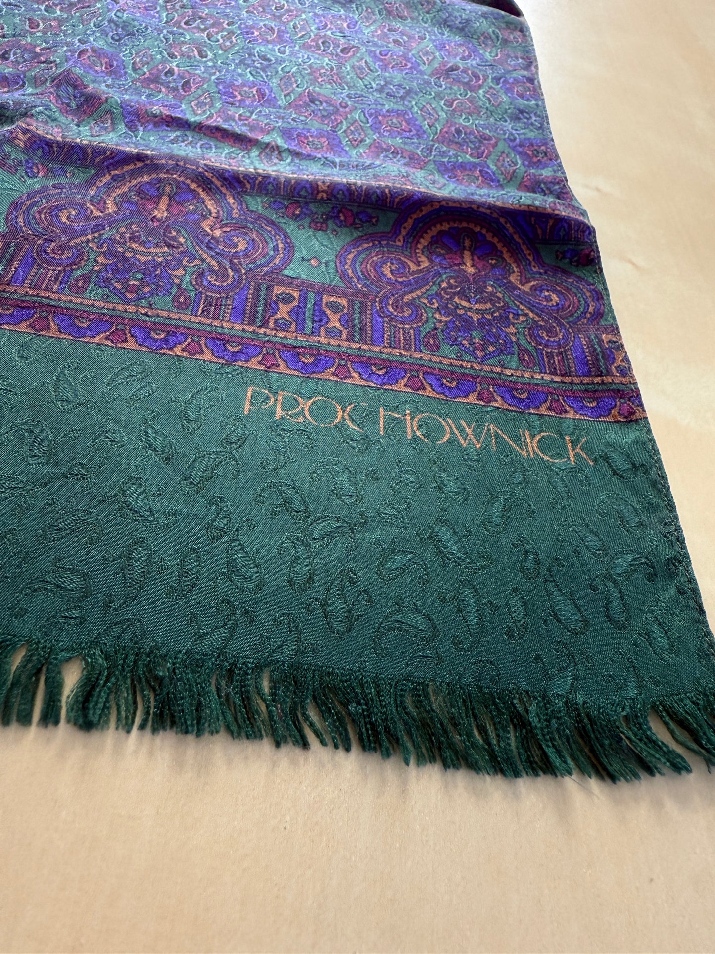 Sciarpa in seta Prochownick vintage jacquard