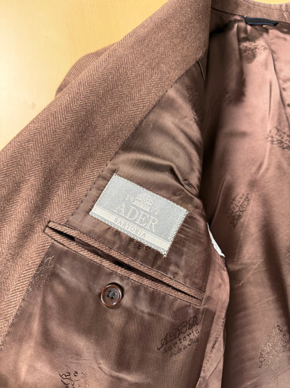Giacca in puro cashmere Piacenza marrone spigato - tg. 48