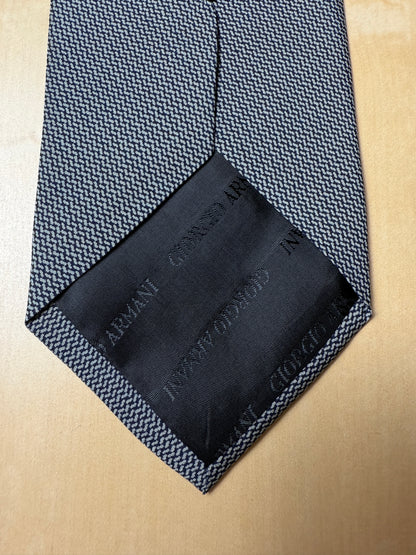 Cravatta Armani Collezioni anni ‘90 in crêpe di seta optical