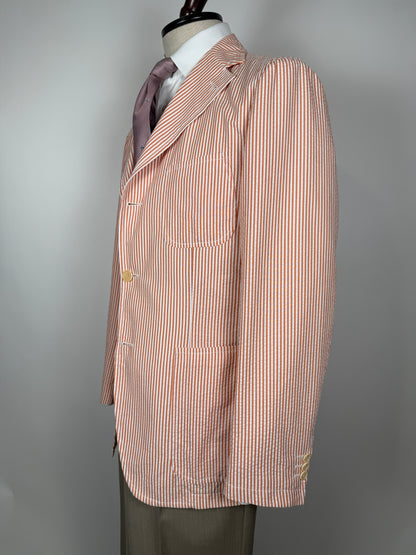 Giacca Tagliatore in seersucker rosso - tg. 50