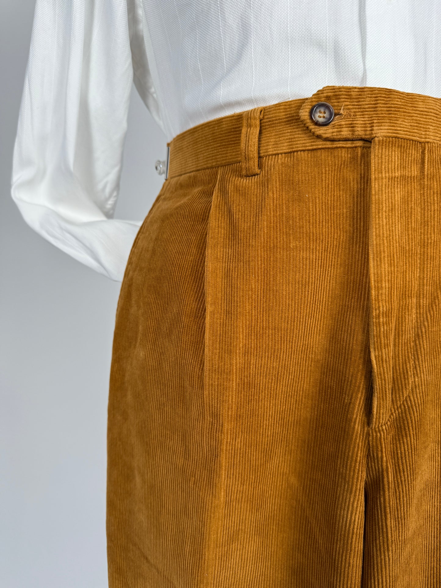 Pantaloni velluto a coste color ruggine - tg. 48