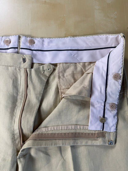 Completo sartoriale A. Graneri lino beige - tg. 60/62
