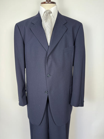 Completo Facis anni ‘90 blu gessato - tg. 58