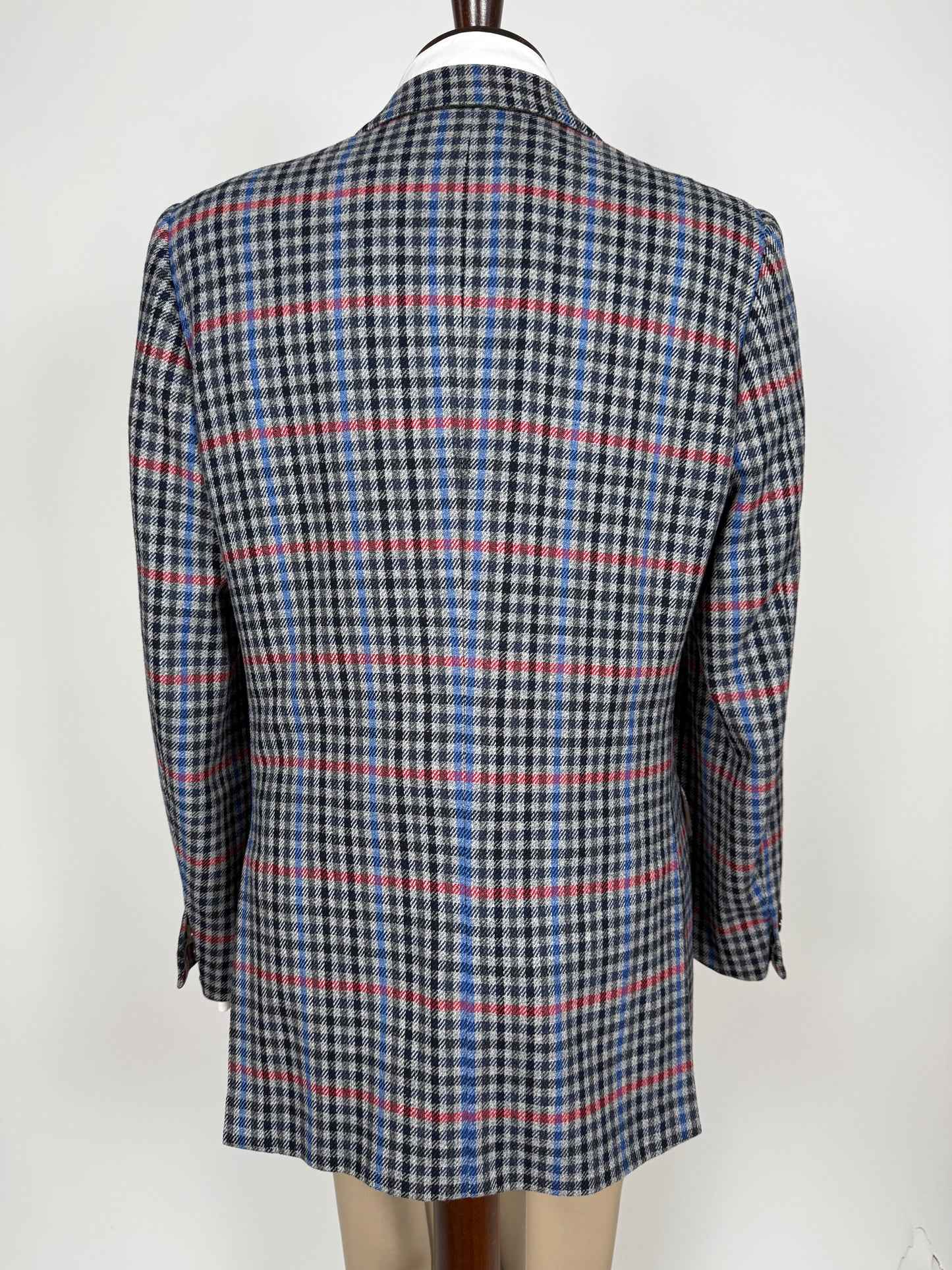 Giacca sartoriale anni ‘80/‘90 a quadri - tg. 48/50