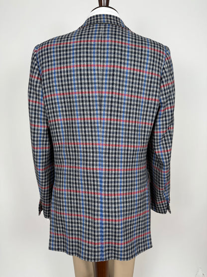 Giacca sartoriale anni ‘80/‘90 a quadri - tg. 48/50