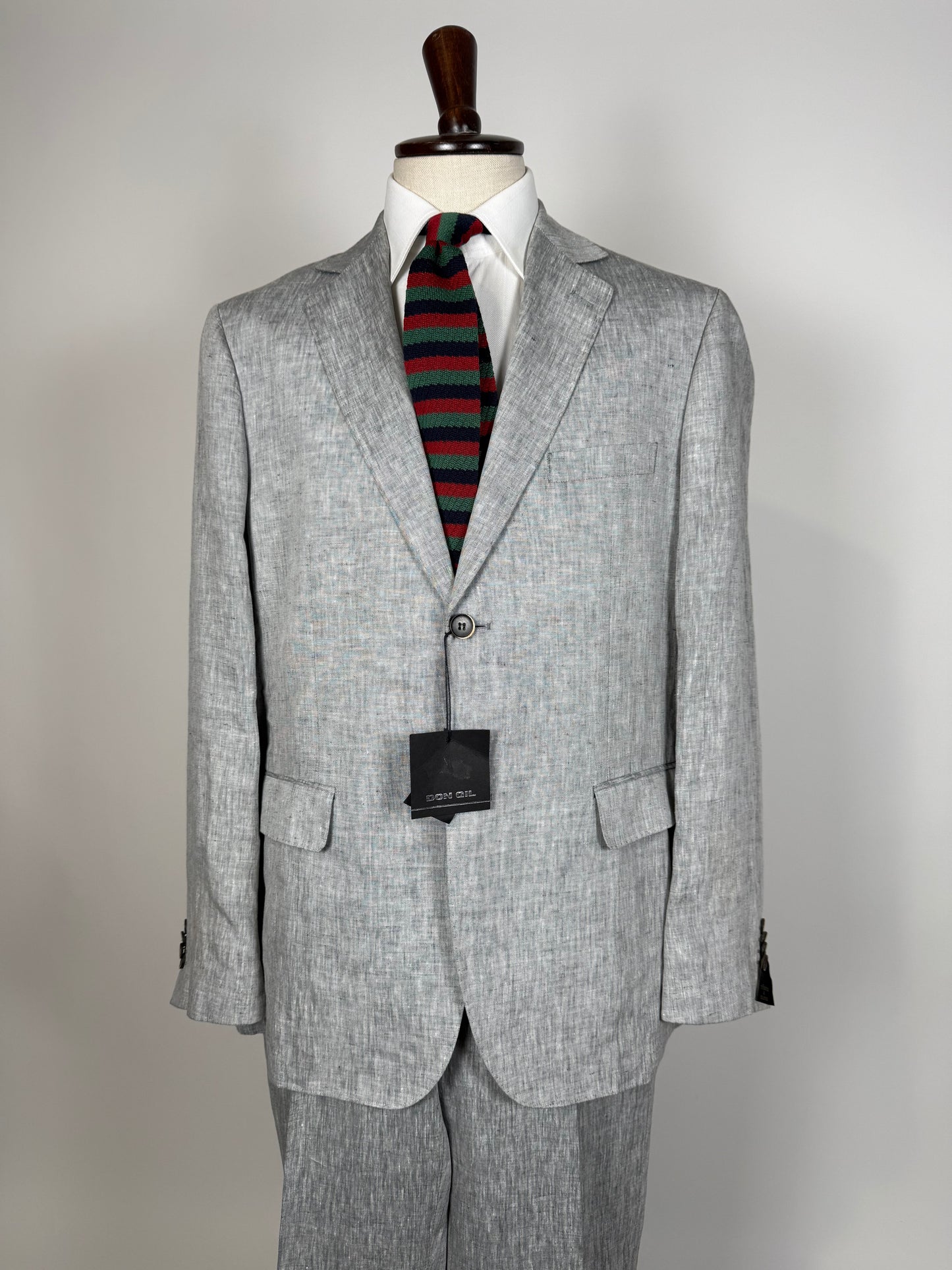 Completo in lino grigio chiaro (nuovo) - tg. 54/56