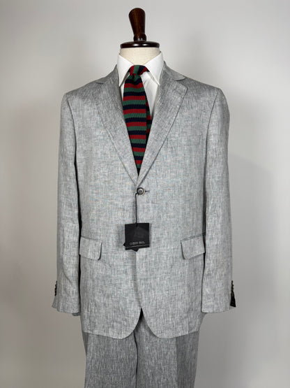 Completo in lino grigio chiaro (nuovo) - tg. 54/56