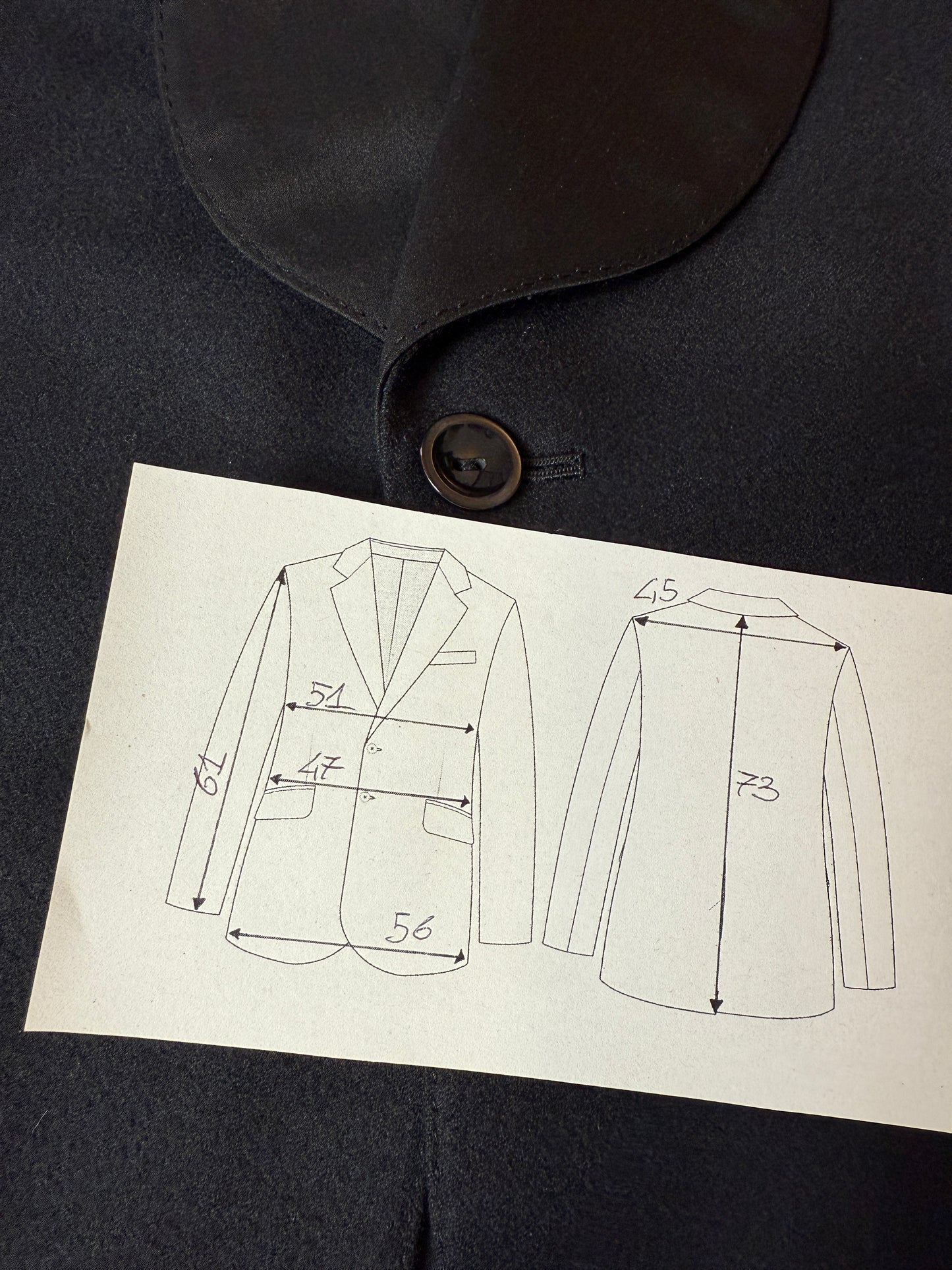 Giacca sartoriale da smoking anni ‘60/‘70 - tg. 46