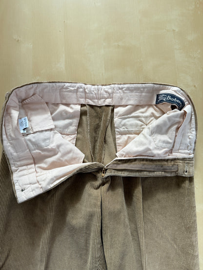 Pantaloni Burberrys velluto a coste beige - tg. 48/50