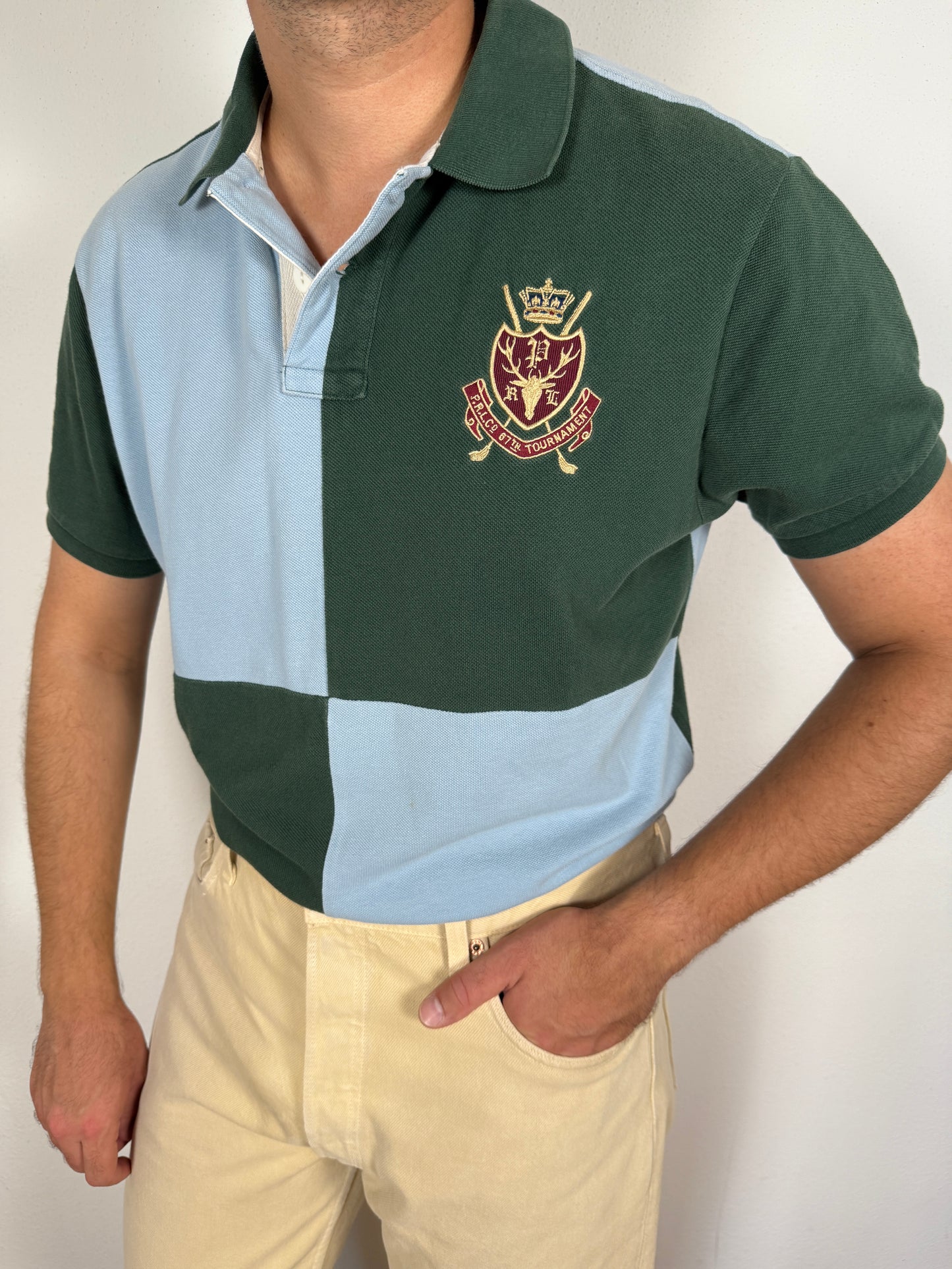 Polo Ralph Lauren PRLC Tournament bicolore quadripartita - L