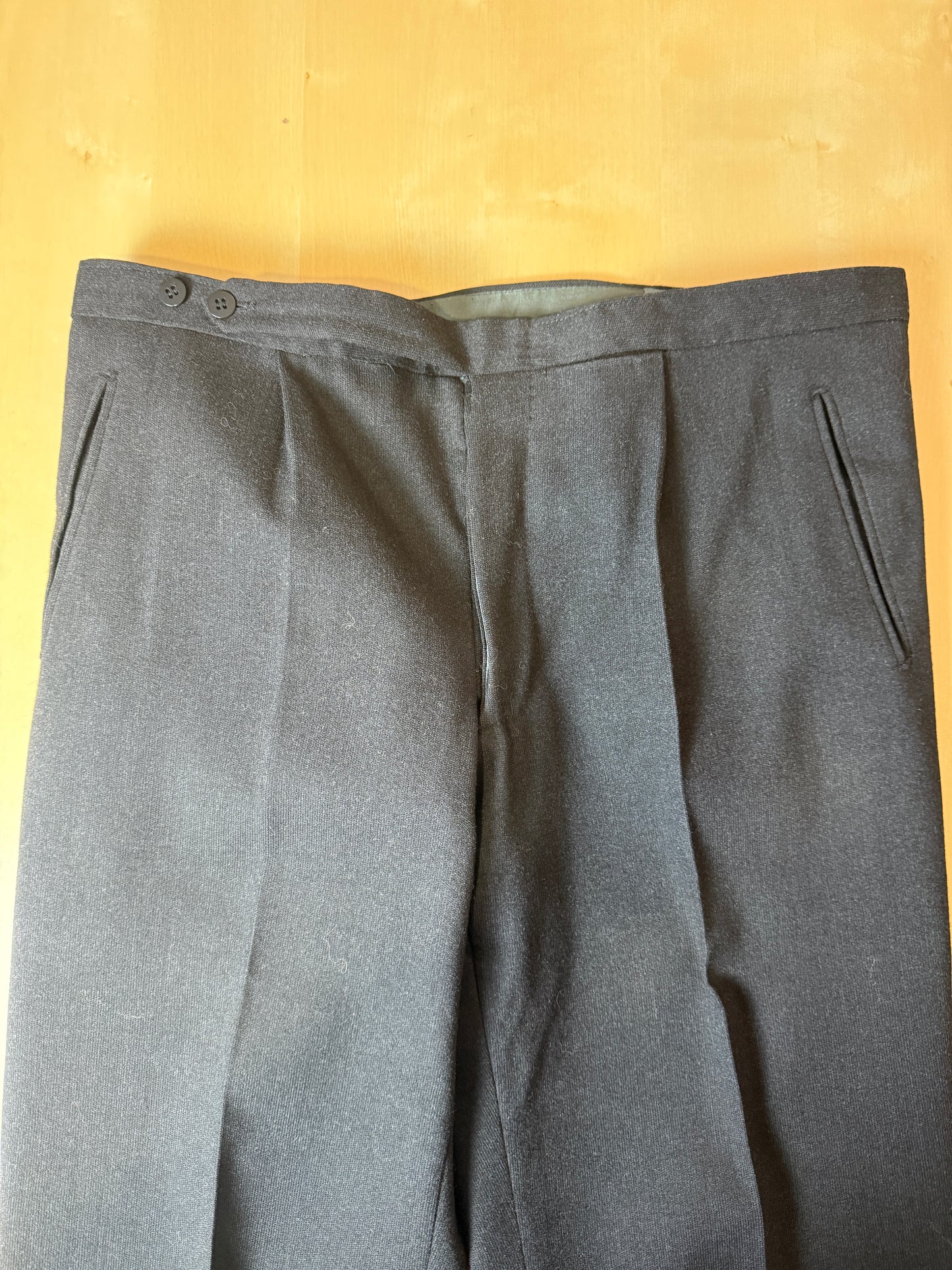 Completo anni ‘60 sartoriale flanella antracite - tg. 46