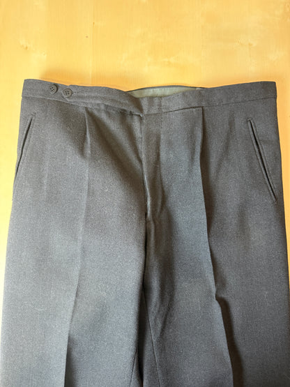 Completo anni ‘60 sartoriale flanella antracite - tg. 46