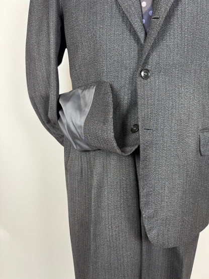 Completo sartoriale anni ‘60 grigio sale pepe - tg. 50/52