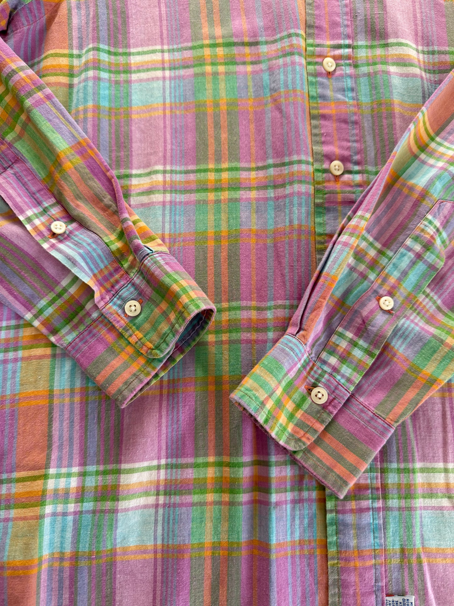 Camicia Ralph Lauren madras vintage - M collo 39/40