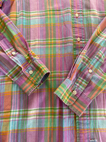 Camicia Ralph Lauren madras vintage - M collo 39/40