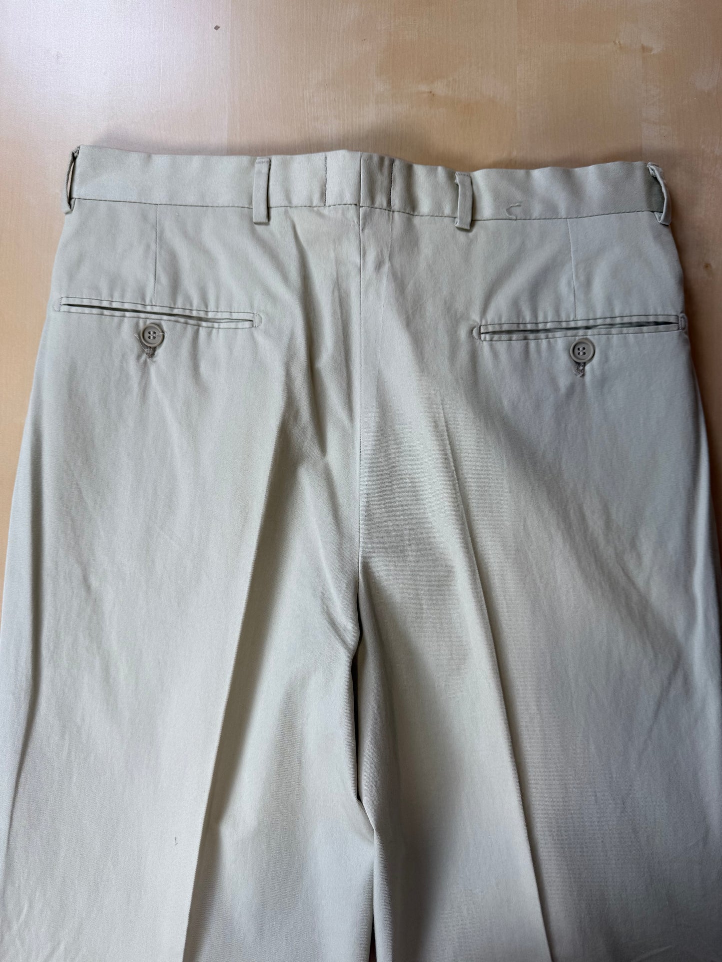 Pantaloni 100% cotone beige sabbia anni ‘80 (NOS) - tg. 46
