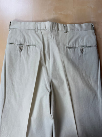 Pantaloni 100% cotone beige sabbia anni ‘80 (NOS) - tg. 46