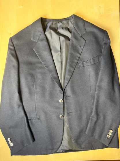 Giacca sartoriale anni '80 in puro cashmere pettinato Loro Piana - tg. 52/54 corta
