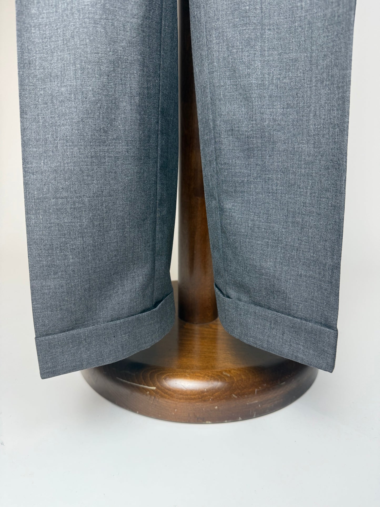 Pantaloni fresco lana grigio antracite anni '80 - tg. 48