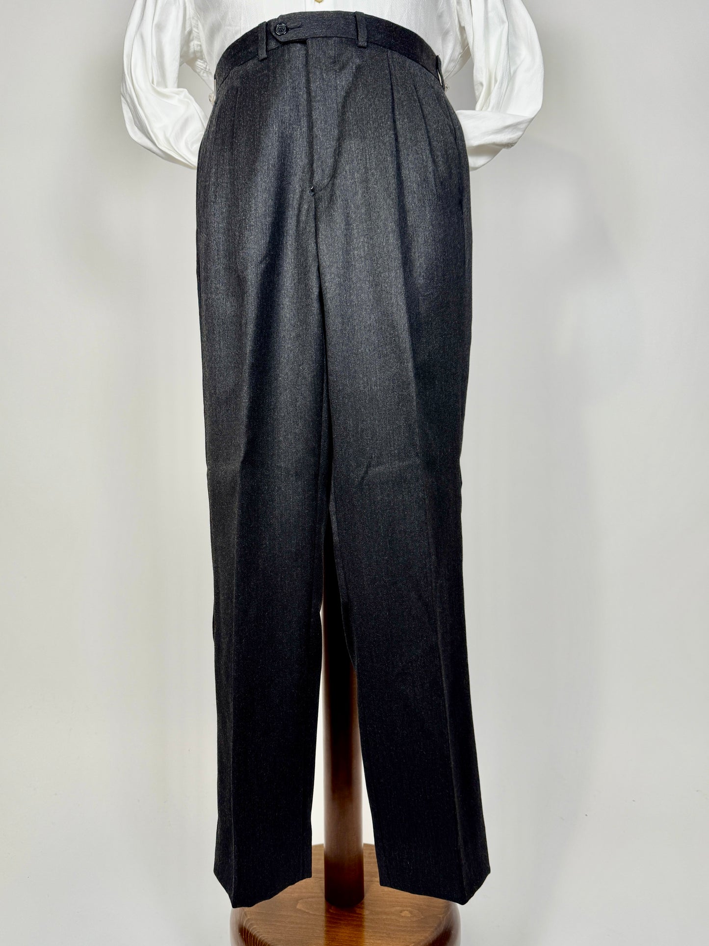 Pantaloni flanella pettinata antracite - tg. 46