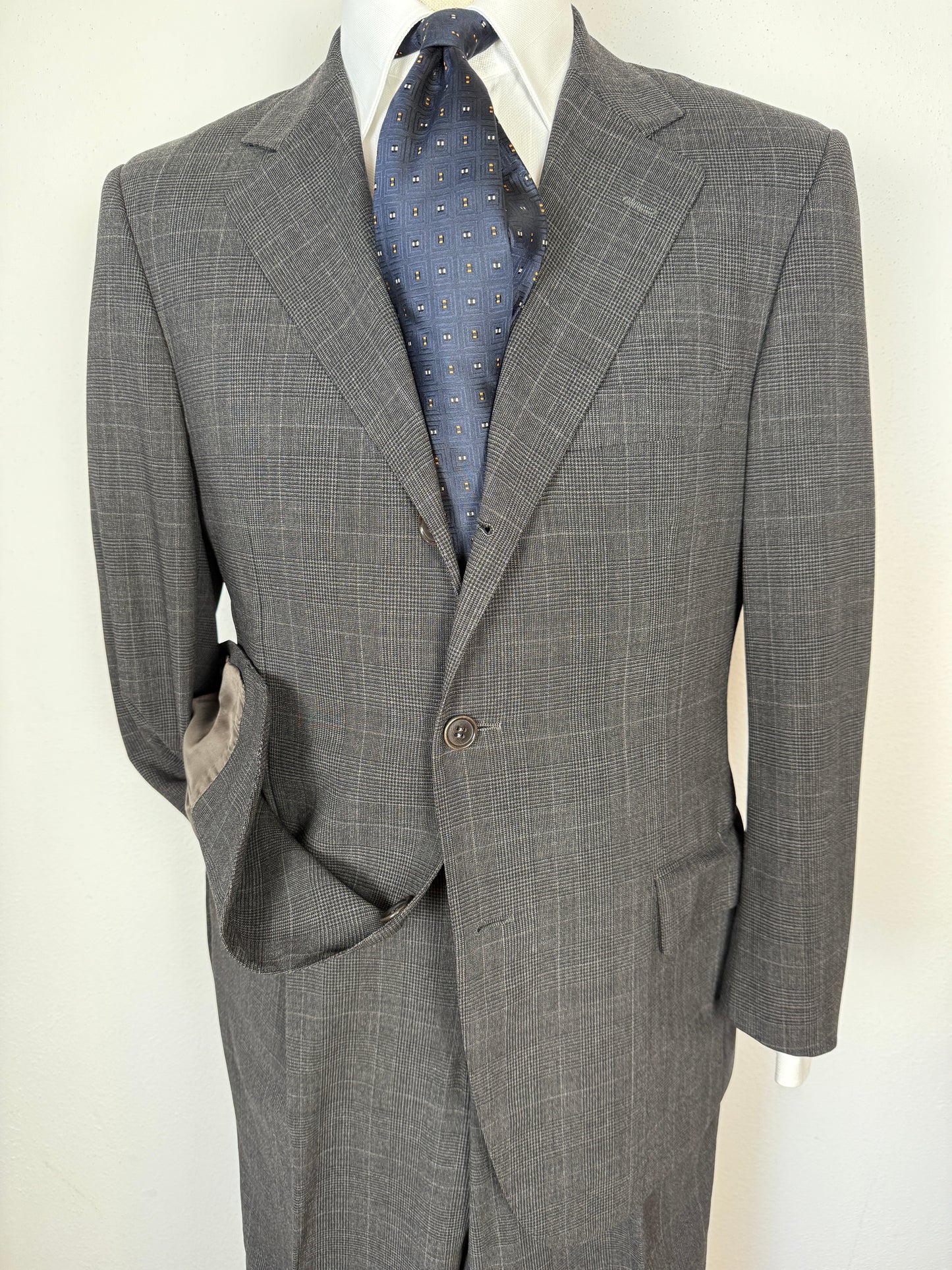 Completo Caruso in fresco lana sfoderato principe di Galles - tg. 50