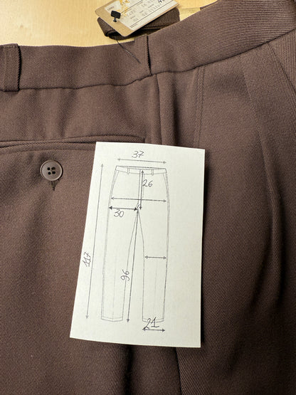 Pantaloni anni ‘70 in twill color cacao - tg. 42/44