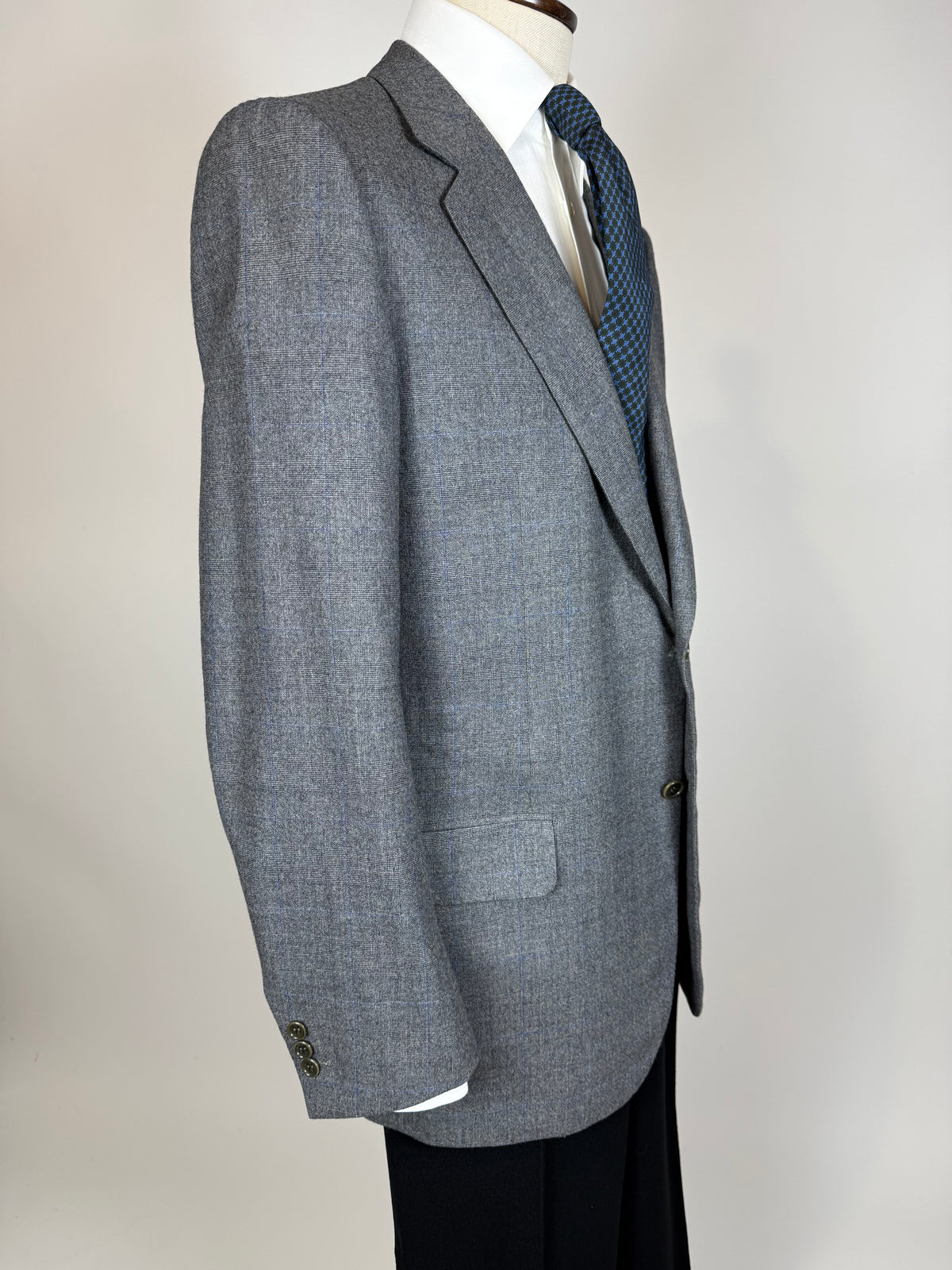 Giacca Brioni anni '80 flanella principe di Galles - tg. 52/54